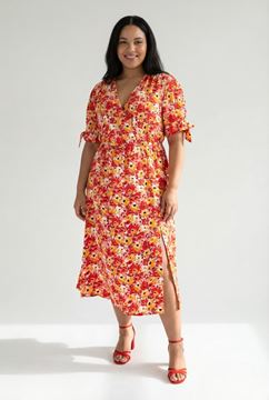 Picture of PLUS SIZE  PRINTED SLIT DRESS